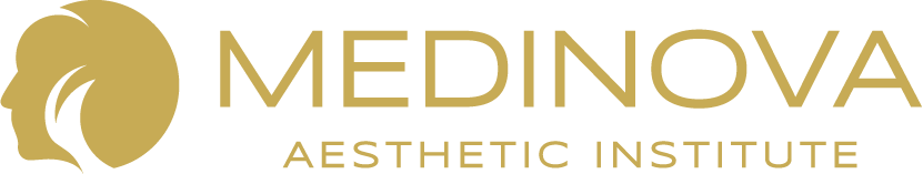 The official logo for Medinova Aesthetic Institute, a premier aesthetic clinic in Kuala Lumpur.