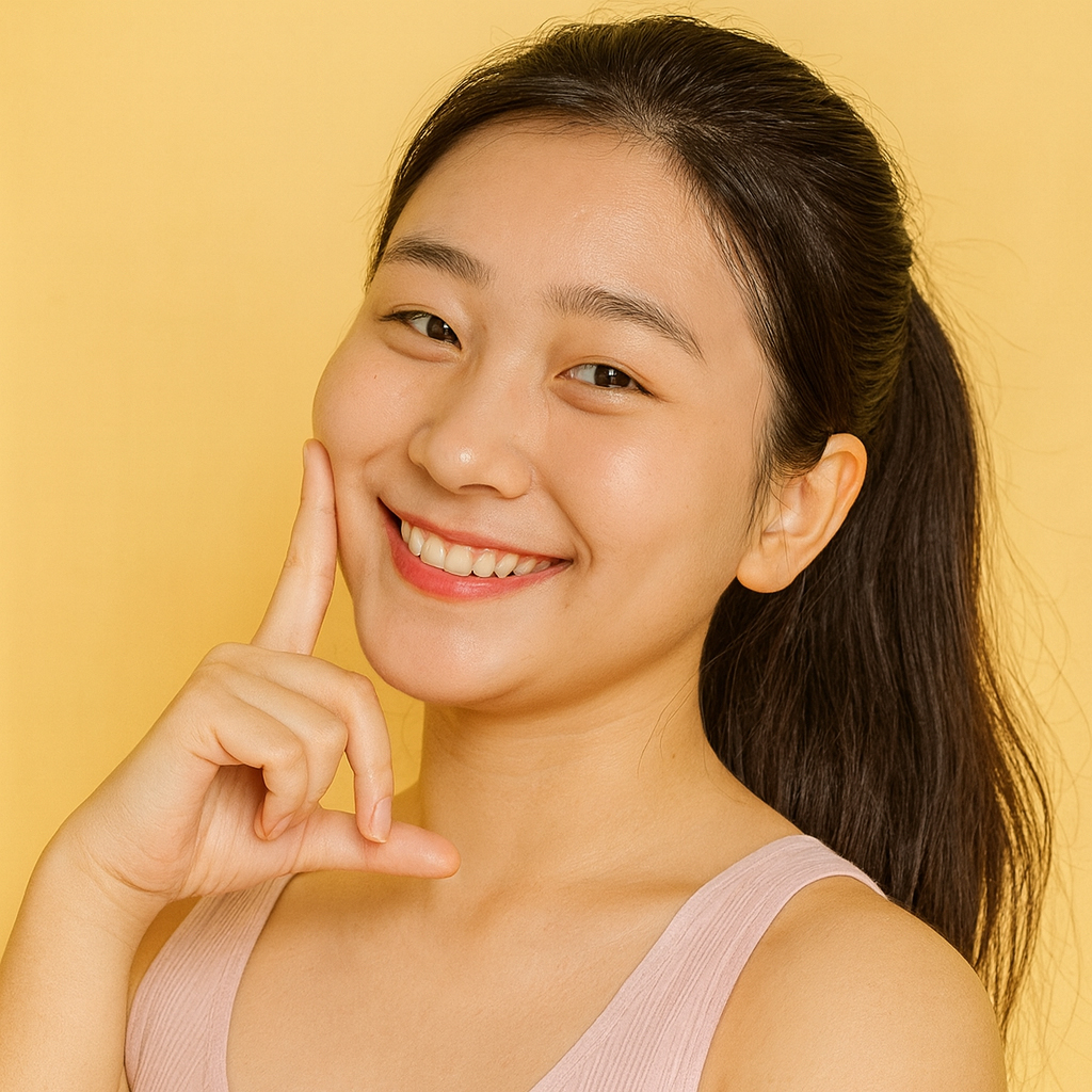 A woman with a defined, sculpted lower face, representing the results of a buccal fat removal procedure at Medinova. Title: Buccal Fat Removal for a Slimmer Face | Medinova KL