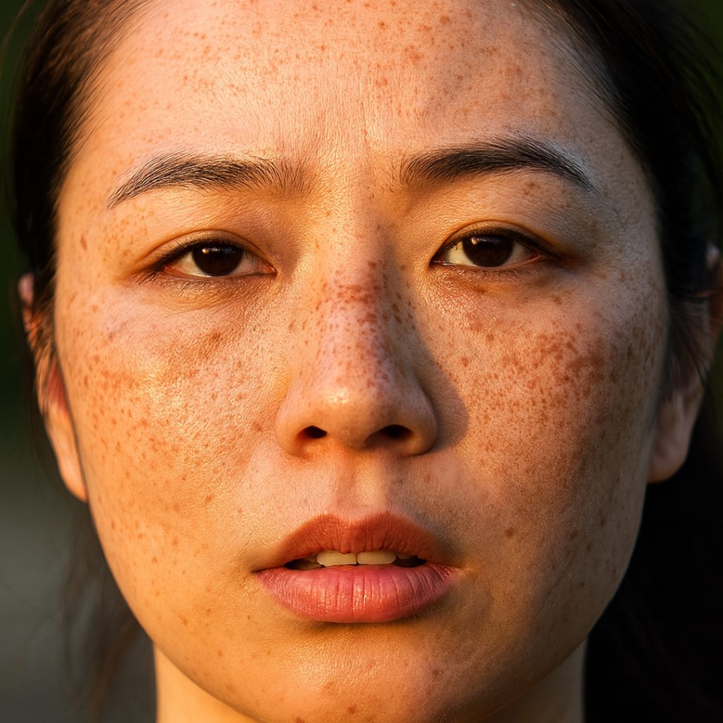 A woman with visible melasma, representing the types of complex pigmentation treated by specialists at Medinova in Kuala Lumpur.